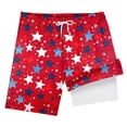 thumbnail image 4 of Gubotare Boys 4th of July Swim Trunk Little Boys Quick Dry Beach Board Shorts Kids Swim Trunk Swimsuit Beach Shorts for Boys (Red,Size 8-9 Years), 4 of 4