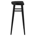 thumbnail image 4 of Counter Stool Chair, Set of 2, Black, Wood, Bar Pub Cafe Bistro Dining Kitchen Hospitality Restaurant, Modern Contemporary HB36677, 4 of 10