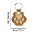 thumbnail image 2 of Cat Paw Shaped Leather Pet Fur Storage Keychain – Pet Memorial Charm for Keys/Bags, Keepsake for Cat & Dog Hair (Hot Pink), 2 of 6