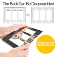 thumbnail image 4 of Yayeee Rocker Switch Wall Plate 3-Gang 6.5"x4.6" Home Decorative Outlet Cover, Black Skeleton, 4 of 6