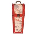 thumbnail image 2 of Caja de vino con mapa antiguo, caja de regalo decorativa de madera Vintage con asa para amantes de los mapas, 2 of 5