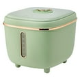 thumbnail image 1 of Rice Storage Container PP Sealed Rice Dispenser Bin for Beans Grains Small Dry Food 10KG Green, 1 of 10