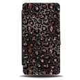 thumbnail image 1 of Glitter Rose Gold Printed Leopard Print Flip Wallet Case Golden Print Image, iPhone 13, 1 of 3