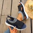 thumbnail image 6 of Dakaela Womens Orthopedic Walking Sandals Arch Support Ladies Walking Sport Athletic Sandal Open Toe Slip on Plantar Fasciitis Casual Shoes Black 7, 6 of 9