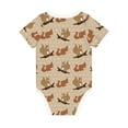 thumbnail image 2 of Daiia Cartoon Squirrel Printed Unisex-Baby Short Sleeve Onesies Bodysuits Baby Climbing Clothes Soft and Comfortable Romper with Expandable Shoulder Design-6 Months, 2 of 8