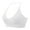 White, variant on Sports Bra for Women Halterneck Backless Deep V Neck Bustier Padded Sexy Push Up Backless Adjustable Straps Yoga Workout Tops