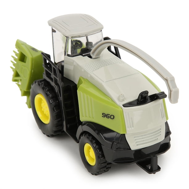 Cosechadora En Miniatura De Juguete De aleación De Plástico, Modelo De Vehículo Educativo, Coche De Granja, Juguetes Deslizantes Para Niños, Color Verde