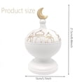 thumbnail image 2 of Ceramic Decorative Mosque Ornament with Crescent Dome Design for Home and Event Tabletop Display Islamic Art Decor, 2 of 4