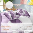 thumbnail image 3 of Purple Ombre Bedding 3 Piece Duvet Cover Set Twin Size, Modern Geometric Moire Abstract Art Soft Microfiber Comforter Cover with Zipper Closure & Pillowcases, Wrinkle & FadeResistant Quilt Cover, 3 of 9
