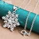 thumbnail image 1 of chenglong-collar con colgante de circonita AAA para mujer, de Plata de Ley 925, copo de nieve, cadena de 16-30 pulgadas, joyería de moda para compromiso de boda, 1 of 2