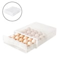 thumbnail image 1 of Portahuevos para refrigerador 60 Grid, tipo cajonera Caja de almacenamiento de huevos Contenedor de almacenamiento de huevos frescos de plástico Estuc 1 cuadrícula de nivel 30 BLESIY Recipientes de almacenamiento de huevos, 1 of 8