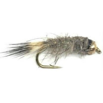 Feeder Creek Hare's Ear Natural Bead Head Nymph - 12 Flies - 3 Size Assortment 12,14,16
