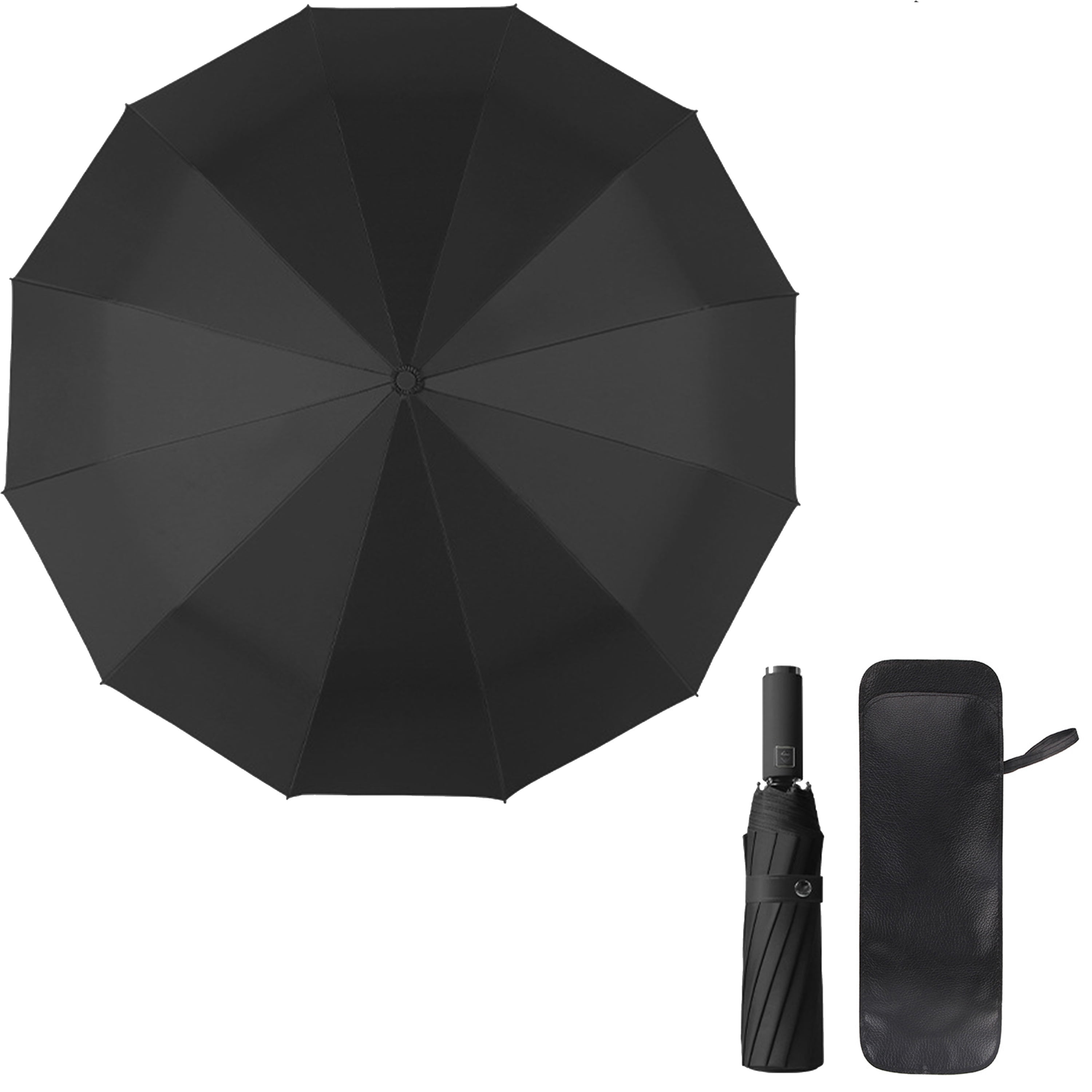 Travel Umbrella Windproof 10 RIBS Auto Open & Close Collapsible Folding Small Compact Umbrella