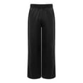 thumbnail image 4 of Sholeno Boys Girls Praise Dance Palazzo Pants Church Worship Satin Wide Leg Trousers Liturgical Bottoms Black 12, 4 of 7