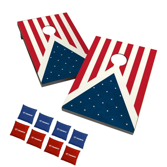 Triumph Outdoor Tournament Moisture Resistant Patriotic Bean Bag Toss Game Set
