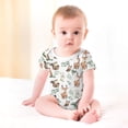 thumbnail image 3 of Baby Woodland Animals Green Leaves Onesie Bodysuit for Baby Boy Girl Bear Deer Bunny Raccoon Squirrel Newborn Short Sleeve Bodysuits Shirt, 3 of 7