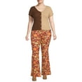 thumbnail image 5 of No Boundaries Juniors Plus Size Flare Pants, 2-Pack, 5 of 5