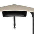 thumbnail image 4 of 28" Boomerang Height Adjustable School Desk with Backpack Hook- Maple, 4 of 6