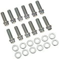 thumbnail image 2 of Moroso Performance Intake Manifold Bolt 38400 Chevy Small Block 90 Degree V6; 12 Point Head; 3/8 Inch - 16 Thread; Gold Iridite; Grade 8 Steel; 12 Bolts And 12 Washers, 2 of 3
