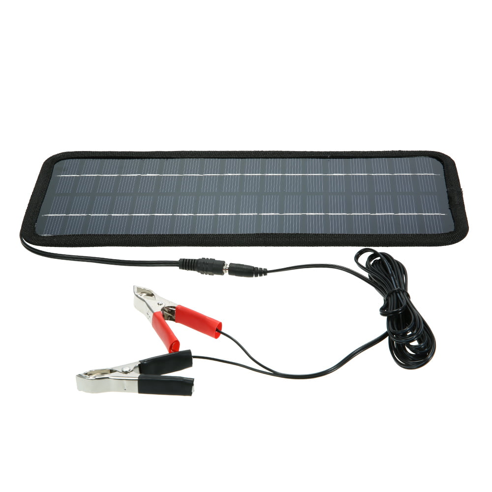 4.5W 12V Boat Car Solar Panel Trickle Battery Charger USB Outdoor Power Kit 