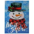thumbnail image 2 of PURELY- Let It Snow (Snowman) 12.5"X18" Double Sided Polyester Sleeve Garden Flag, 2 of 5