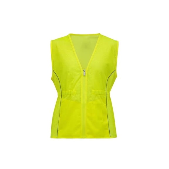 2W International RW503 L Fitted for You Recycled Vest, Lime - Large