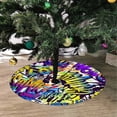 thumbnail image 2 of FMSHPON ComicsUrban Graffiti Style Xmas Christmas Tree Skirt Stand Mat for Holiday Party Decoration Indoor Outdoor 48 inches, 2 of 3