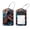 multicolored 3, variant on PhooArto 2 Pack Leather Luggage Tag with Stainless Steel Loop, Zen Stones and Bamboo Pattern Baggage Handbag Travel Suitcase Tags with Name ID Card Perfect to Quickly Spot Luggage Suitcase
