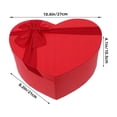 thumbnail image 2 of LABSERRON Heart present Box Red Heart Shaped present Box Paper Valentines Day 1Pcs 10.6x8.3x4.1in, 2 of 8