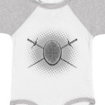 thumbnail image 4 of Inktastic Fencing Mask Foils Gift Boys or Girls Baby Bodysuit, 4 of 5