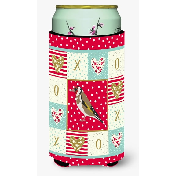 Carolines Treasures CK5512TBC Gold Finch Love Tall Boy Beverage Insulator Hugger  Tall Boy multicolor