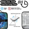 thumbnail image 4 of Colorful Starry Sky and Universe Insulated Lunch Bag with Shoulder Strap and Bottle Holder,Bento School Lunch Bag Box,11x9.5x3.5 Inches, 4 of 5