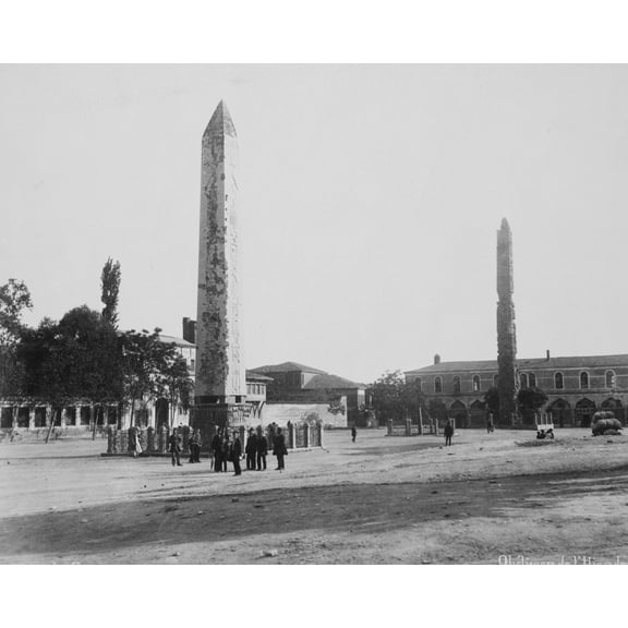 Print: The Erected Inscribed Stones (Obelisks) In The Hippodrome, circa