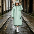 thumbnail image 3 of Fancifize Rain Jacket for Teen Girls Full Zip Long Raincoat Waterproof Hiking Outdoor Outerwear with Pockets, 3 of 6