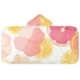 thumbnail image 5 of Yayeee Kids Hooded Towels Toddler Soft Absorbent Beach Bathing Wrap 50" x 23.5", Pink Floral Orange, 5 of 5