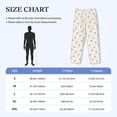 thumbnail image 2 of Salouo Gold Snowflake Stripes Print Pajama Pants for Men, Lounge Pants Elastic Waistband Casual Men's sleepwear Loungewear Sleep Pajama Pant -Large, 2 of 7