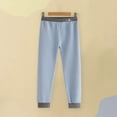 thumbnail image 2 of Royal Blue Baby for Kids Girl Boy Fall Winter Track Gym Brunch Jogger Thermal Thick Straight Leg Elastic Waist Plain Long Leg Trousers Pants Leggings Stocking Child 2025 2 Years, 2 of 5