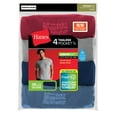 thumbnail image 2 of Hanes Men's Tagless ComfortSoft Dyed Crewneck Pocket T-Shirt 4-Pack, 2 of 4