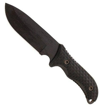 Schrade SCHF37 Frontier 12.4in High Carbon Steel Full Tang Fixed Blade Knife with 7in Drop Point and TPE Handle for Outdoor Survival, Camping and