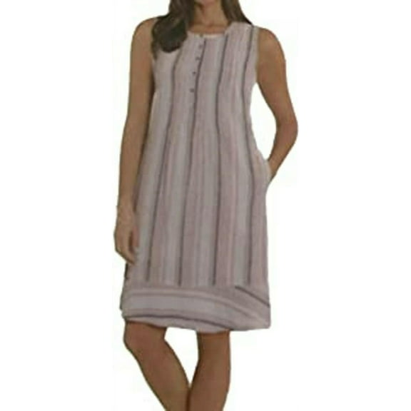 Briggs Women's Linen Blend Dress with pockets
