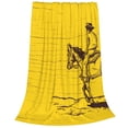thumbnail image 2 of Vsdgher Western Desert Cowboy 1 Ultra-Soft Micro flannel Blanket Throw Blankets for Couch Sofa, Bed (4 sizes)-40"x30", 2 of 7