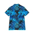 thumbnail image 3 of Savings Hawaiian Shirts for Women Basic Collared Tee Shirt Coconut Palm Hawaii Style Tunic Blouses Button Down Short Sleeve Blouses Summer Beach Shirt Tropical Shirts Loose Flowy Vacation Clothes, 3 of 6