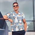 thumbnail image 4 of Vsdgher Happy Snowmen Snowfall Polo Shirts for Men, Men's Short Sleeve Stretch Polo Shirt, Shirts for Men-, 4 of 6