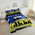 thumbnail image 4 of Erosebridal Sport Los Anceles Rugby Bedding Twin Comforter Set,Ball Game Down Comforter,Football Room Decorative,Reversible,Lightweight,2-Piece, 4 of 8