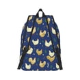 thumbnail image 3 of Balery Funny Chicken Vintage Canvas Backpack for Men and Women - Large Capacity, Durable Travel Laptop Bag for School, Work, Hiking, and Outdoor Activities, 3 of 7