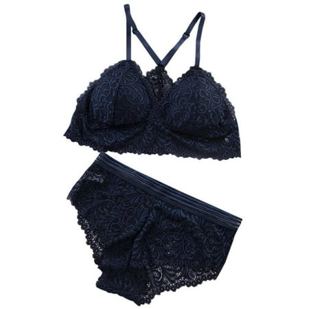 

Women s Bra Set Lace Sexy Underwear Women s Openwork Strap Bra and Panties Suit