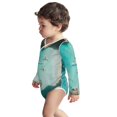 Adobk Turquoise Beach Kayaking Print Baby LongSleeve Bodysuit Baby