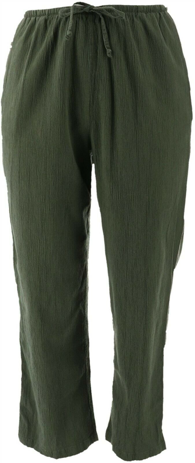 Denim & Co. Denim & Co Waist Drawstring Gauze Pants A69927 Walmart