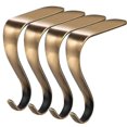 thumbnail image 1 of Soportes para calcetines navideños Gancho para calcetines de chimenea de metal Gancho para calcetines navideños Gancho para chimenea de Navidad Adorno de gancho de metal multifuncional (4 pi, 1 of 4