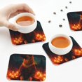 thumbnail image 7 of Pofeuu Candle Shepherd Dog Print Leather Coasters Set of 6, Round Cups Mugs Mat Pad for Home Kitchen Heat Resistant Drink Coasters,Square, 7 of 7